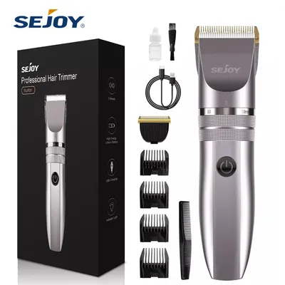 Sejoy Hair Clipper Men With Replacement Cutter Head And Guide Combs Hair Trimming & Beard Grooming