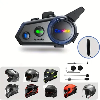 Motorcycle Helmet Speakers,1000M Communication Motorcycle Intercom Helmet Headset,Noise Cancellation