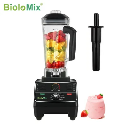 BioloMix BPA Free 2L Jar 2200W Professional Smart Timer Pre-programed Blender Mixer Juicer Food