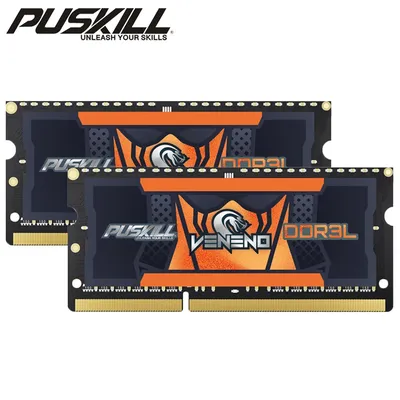 PUSKILL DDR3L Notebook Memoria Ram 2x8GB 1600MHz 1.35V 204pin Sodimm For Laptop Memory