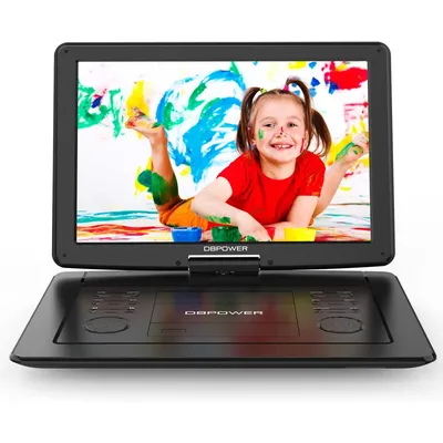 17.9" Portable DVD Player with 15.6" Large HD Swivel Screen, 6 Hour Rechargeable Battery,Car