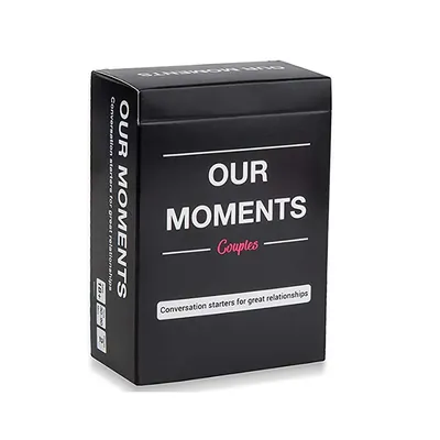 OUR MOMENTS Couples Card Game Conversation Starters for Great Relationship Board Games Party