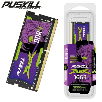 PUSKILL DDR4 Notebook Memory RAM 16GB 8GB 3200MHz 2666MHz 1.2V 260-PIN SODIMM Laptop Memoria