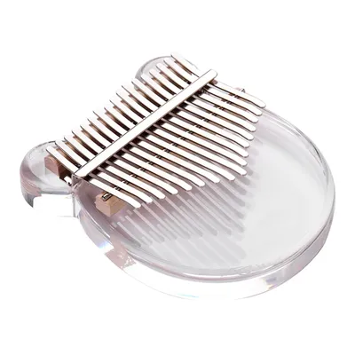 Muslady 17-Key Kalimba Thumb Piano Transparent Acrylic Material with Carry Bag Musical Note Sticker Tuning Hammer 17 key kalimba
