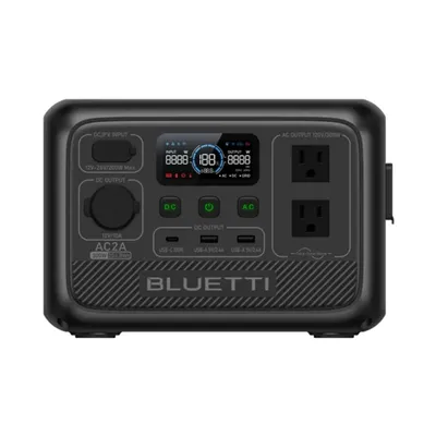 【US PLUG】BLUETTI AC2A Portable Power Station | 300W 204Wh, Recharge from 0-80% in 45 Min., Solar