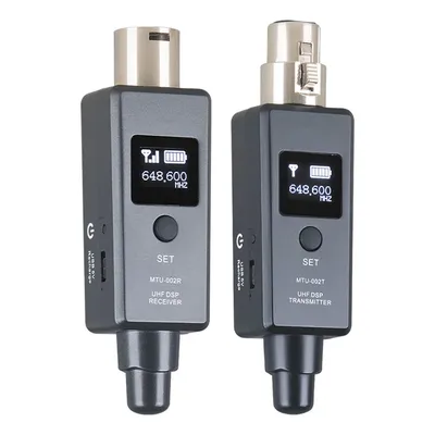 1 Pair Microphone Wireless System Wireless Transmitter System Transmitter & Receiver for