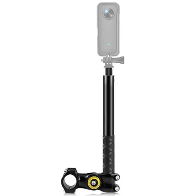 Bike Selfie Stick Handlebar Mount Camera Bracket 27.9-113.5cm Adjustable with 1/4 Inch Screw