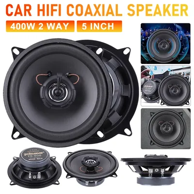 5 Inch Automobile Audio HiFi Music 12V 2 Way Car HiFi Coaxial Speaker 400W Vehicle Audio Music