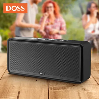 DOSS Home Bluetooth Speaker 32W Powerful Stereo Bass Subwoofer Sound Box 10 Hours Playtime True