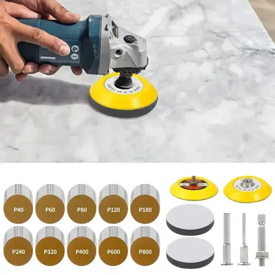 Bowling Ball Sanding Pads 107 Pieces Sanding Drill Attachment 3 Inch Sanding Discs Sander Drill