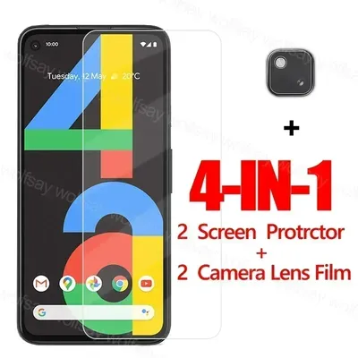 Full Glue Glass For Google Pixel 4A Screen Protector For Pixel 4A 5 6A Tempered Glass Protective