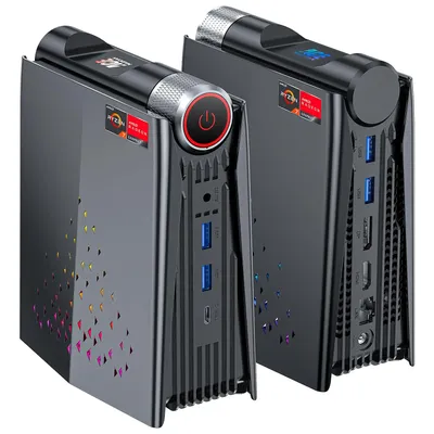 ACEMAGIC AMR5 Mini PC Gaming AMD Ryzen 7 5700U RAM 16/32GB DDR4 512GB/1TB SSD Gamer Computer RGB