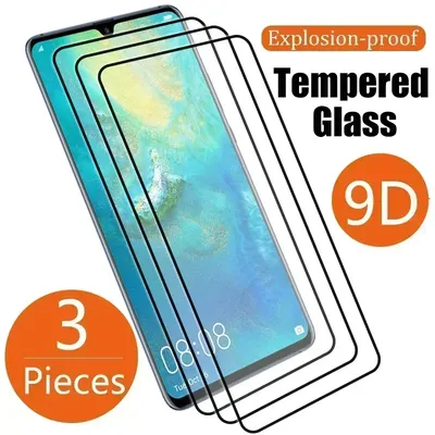 3PCS tempered glass for Huawei Mate 20 P30 P40 P20 Nova 5T Pro Lite E screen protector for Huawei P