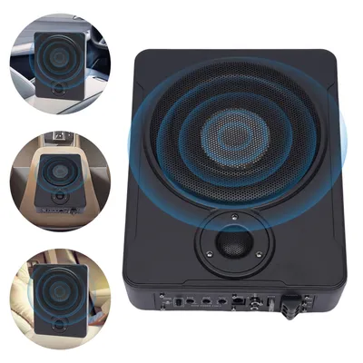 8 Inch Car Subwoofer Active Speaker Car Audio System Subwoofer Under Seat 200W Active Stereo Bass