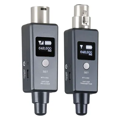 1 Pair Microphone Wireless System Wireless Transmitter System Transmitter & Receiver for