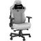 Office Chairs, 3 Large Gaming Chair for Adults - Ergonomic Grey Fabric Gaming Chairs with Lumbar