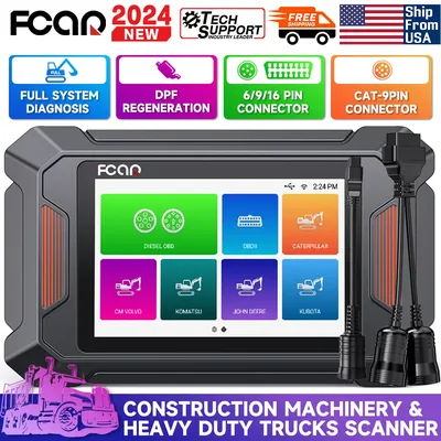 FCAR F804 Heavy Duty Truck Scanner All System DPF Regen Diesel Code Reader for Construction