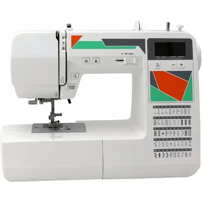 Computerized Sewing Machine with 50 Built-In Stitches, 3 One-Step Buttonholes, Drop Feed and