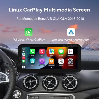 Linux Wireless Apple CarPlay Android Auto HiCar For Mercedes Benz AB CLA GLA 2016-2018 Upgrade The