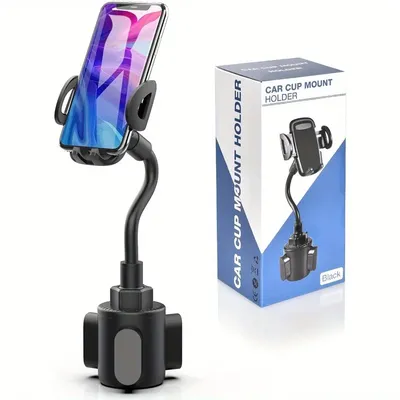 Cup Car Phone Holder for Car, Car Cup Holder Phone Mount, Universal Adjustable Gooseneck Cup Holder