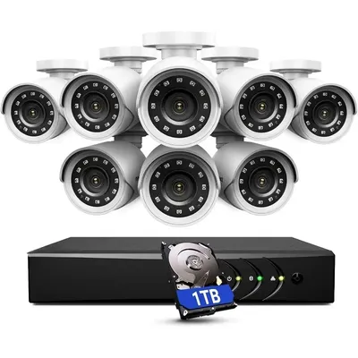 H.265+ 8CH Surveillance DVR with 1TB Hard Drive and 8 x 1080p HD