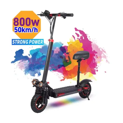 11Inch Electric Scooter Adults with Seat, 800W Power Motor, 31Miles Range, 28MPH Max Speed,Folding