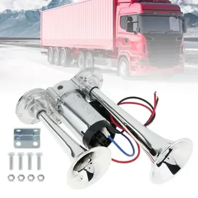 Super-sound integrated waterproof car treble 12v electric horn harvester truck electric electric