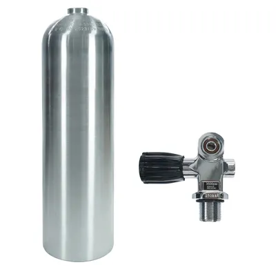 TUXING 300Bar 11.1L Scuba Diving Aluminum Tank With Changeover Filling Valve 80CF Aluminum Bottle