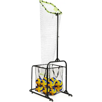 Setting Trainer Volleyball Setter Training Equipment Target Net with Adjustable Target Hoop Ball