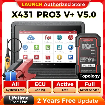 LAUNCH X431 V+ Plus PRO3 10" Diagnostic Tools Car Auto OBD2 Scanner Mechanical Workshop Automotive