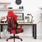 Gaming Chair with Adjustable Gas Lift Seating and Lumbar Support, Ergonomic Gaming Chair