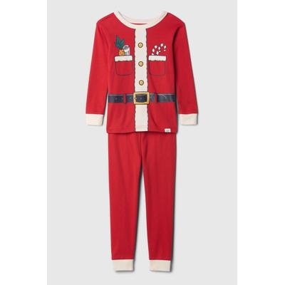 Gap Girls Red Santa Christmas Print Pyjamas (6mths-5yrs) - Red Santa