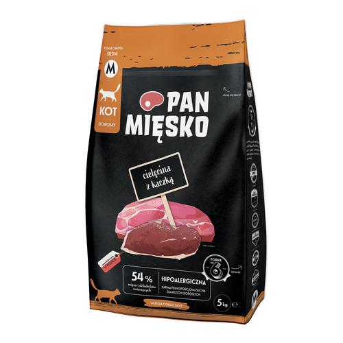 5kg Pan Mięsko Cat Kalb mit Ente Medium Katzenfutter trocken