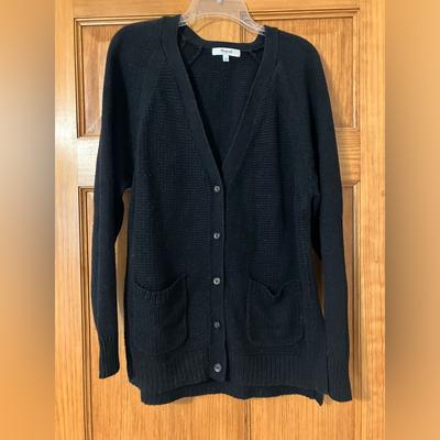 Madewell Sweaters | Madewell Black Button Down Cardigan Large | Color: Black | Size: L