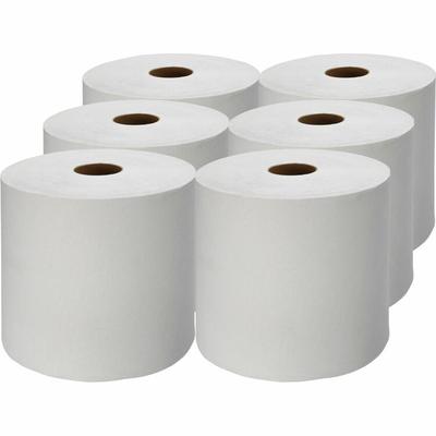 Genuine Joe Hardwound Roll Towels,1.82"Core,7-7/8" x 1000',6RL/CT,WE (GJO22900) Case of 6 Cleaning Towel