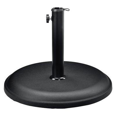 Global Industrial Umbrella Base, Round, Concrete, 33 lb Capacity, 18 x 18 x 13.5, Black (GBE695474) Each Global Industrial® Tarps and Tents