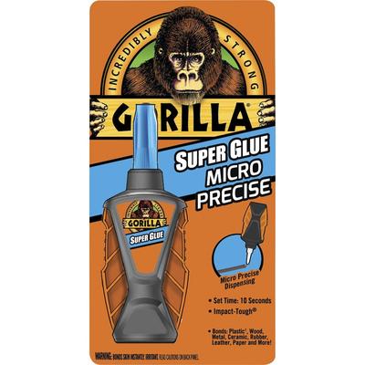 Gorilla Super Glue, Micro Precise, 0.17 Oz, Clear (GOR6770002) Each Gorilla®