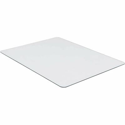Lorell Chairmat, Tempered Glass, 46"Wx36"Lx1/4"H, Clear (LLR82833) Each Chair Mat