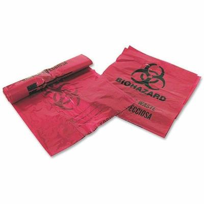 Medegen Infectious Waste Bags, 3 Gallon, 14" x 18-1/2", 200 Bags/BX, Red (MHM03EB086000) Box of 200 Contaminated Waste Bag