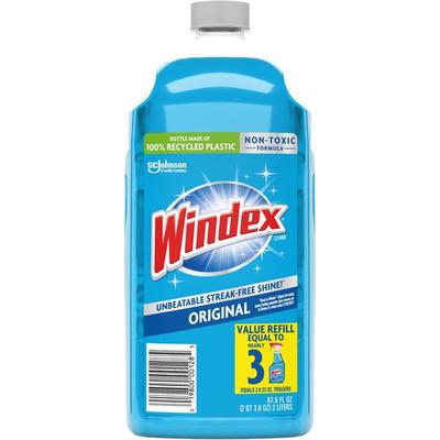 Windex Glass Cleaner with Ammonia-D, 67.6oz Refill, Unscented, (SJN316147) Each Windex® Glass/Surface Cleaner