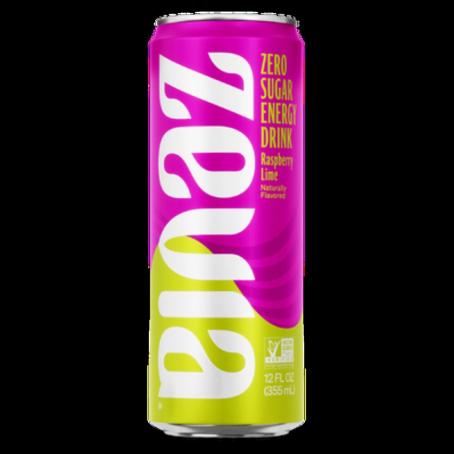 Zevia Zero Sugar Naturally Sweetened Energy Drink, Raspberry Lime, 12 oz Can, 12/Carton (ZEV0195212) Case of 12 Zevia® Energy Drinks