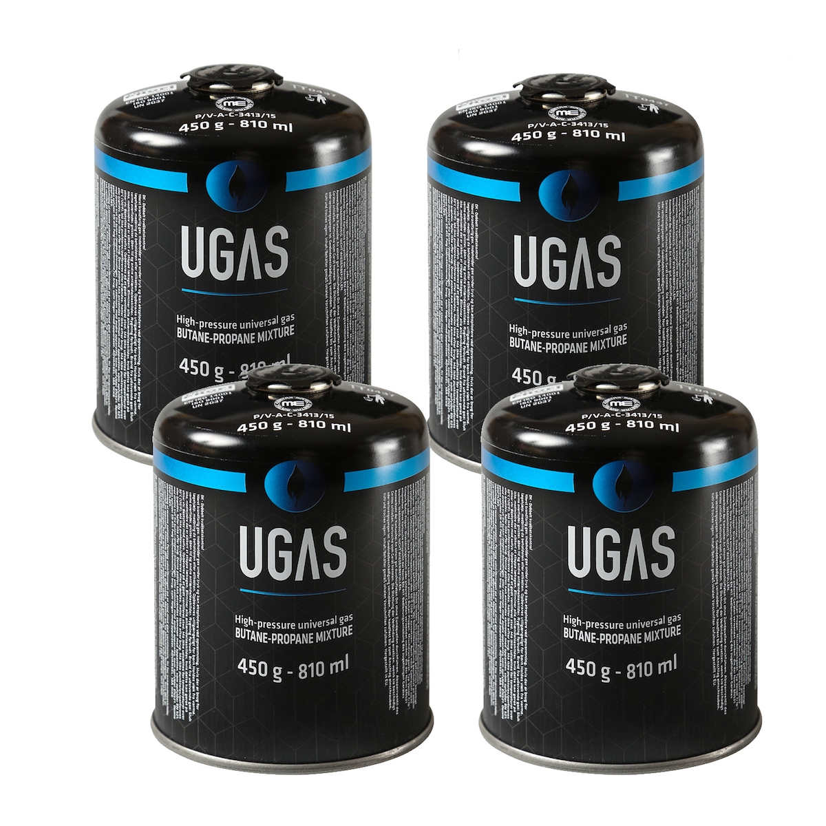 GORANDO 4 x Gaskartusche Butan/Propan - 450g - Universal Gas Image