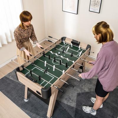 Foosball Table Arcade Soccer Game Table with 2 Balls and 26 Players - 54" L x 26.5" W x 33.5" H