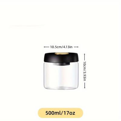 TEMU 1pc Jar, - Borosilicate Container For , Spices, Grains, , , And , Moisture- Jar, Seasoning , For Restaurants, Trucks