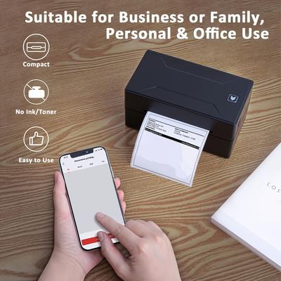 TEMU Wireless Thermal Label Printer - Advanced Inkless Technology, Wireless , Versatile For Home, Office And Commercial Use Printing Machine