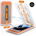 Pellicola salvaschermo in vetro temperato 9H con kit di installazione [Elimitazione automatica della polvere] per iPhone 17 13 14 15 16Pro Max 14 Plus