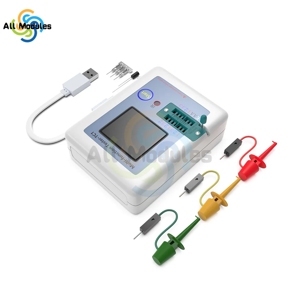LCR-TC1 LCD Display Multi-meter Transistor Tester Diode Triode Kondensator Widerstand Test Meter ESR LCR NPN PNP MOSFET TCR-T7 t7-H Image