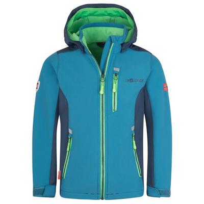 Trollkids - Kid's Balestrand Jacket - Softshelljacke Gr 104 blau Image