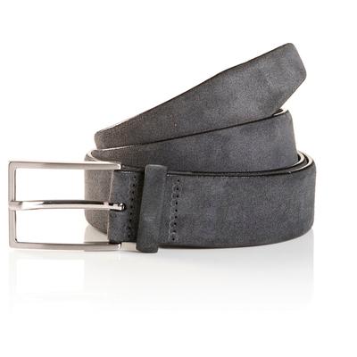Synthetikgürtel TOM TAILOR, Damen, Gr. 90, grau, Rindsleder, klassisch, Gürtel, Veloursledergürtel, Freizeit- und Anzugsgürtel, bis Gr. 120 Image