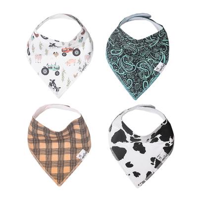 Copper Pearl Baby Bandana Bibs, 4 Pack - Jo